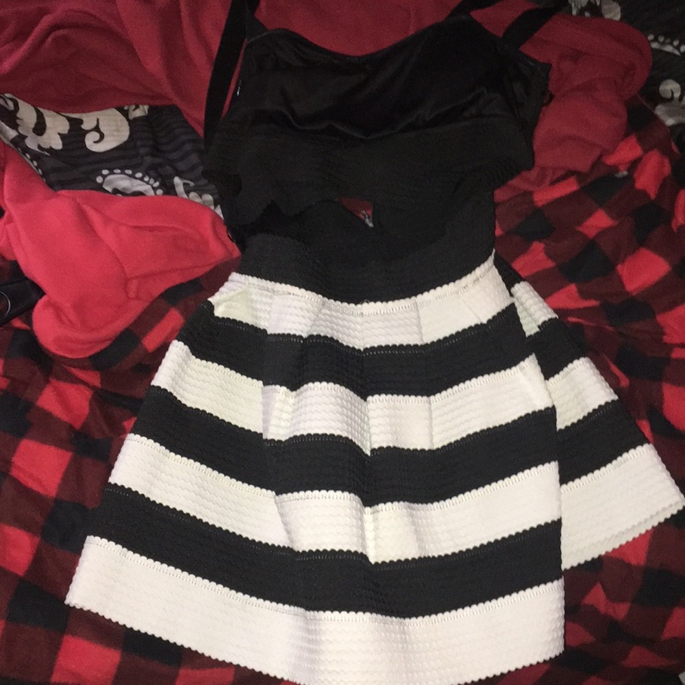 Black and white dress